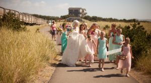 Outdoor wedding at Adrift Hotel Long Beach Washington